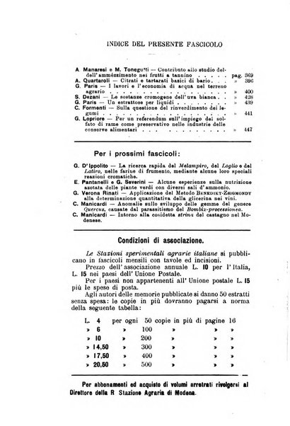 Le stazioni sperimentali agrarie italiane organo delle stazioni agrarie e dei laboratori di chimica agraria del Regno