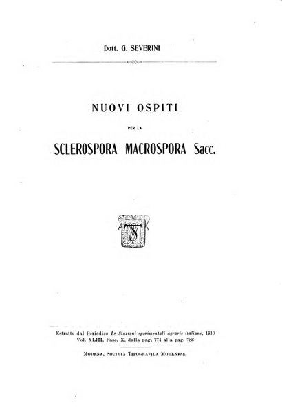 Le stazioni sperimentali agrarie italiane organo delle stazioni agrarie e dei laboratori di chimica agraria del Regno