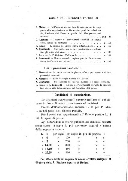 Le stazioni sperimentali agrarie italiane organo delle stazioni agrarie e dei laboratori di chimica agraria del Regno