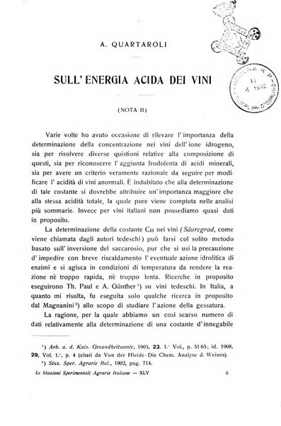 Le stazioni sperimentali agrarie italiane organo delle stazioni agrarie e dei laboratori di chimica agraria del Regno