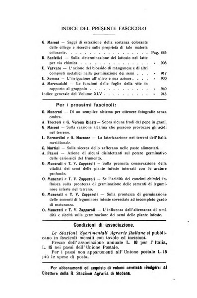 Le stazioni sperimentali agrarie italiane organo delle stazioni agrarie e dei laboratori di chimica agraria del Regno