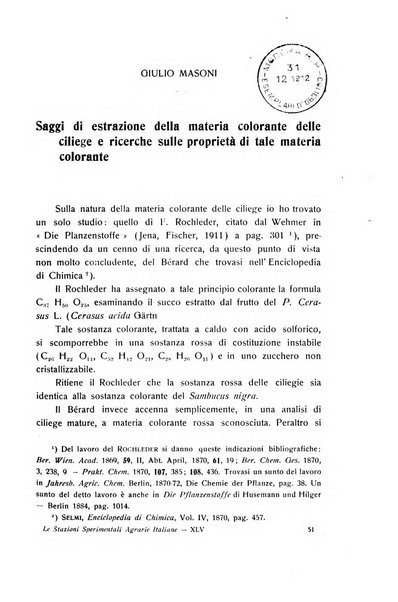 Le stazioni sperimentali agrarie italiane organo delle stazioni agrarie e dei laboratori di chimica agraria del Regno