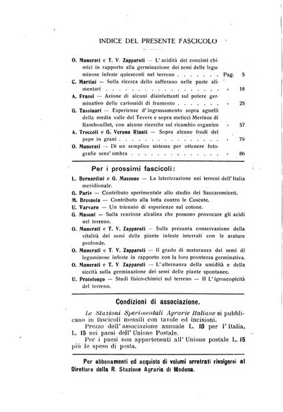 Le stazioni sperimentali agrarie italiane organo delle stazioni agrarie e dei laboratori di chimica agraria del Regno