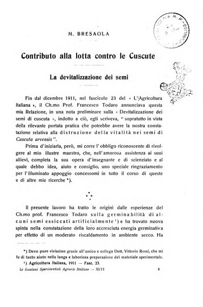 Le stazioni sperimentali agrarie italiane organo delle stazioni agrarie e dei laboratori di chimica agraria del Regno