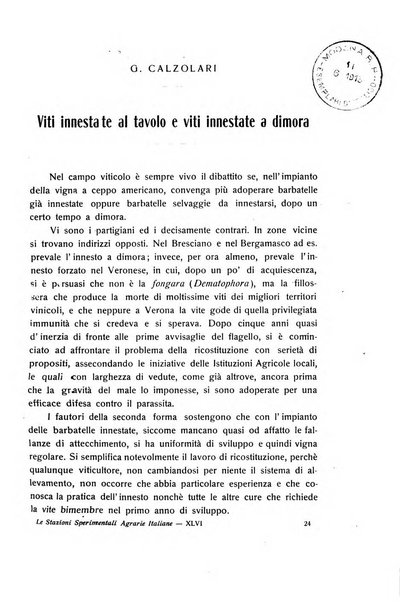 Le stazioni sperimentali agrarie italiane organo delle stazioni agrarie e dei laboratori di chimica agraria del Regno