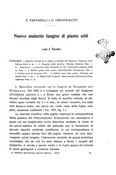 Le stazioni sperimentali agrarie italiane organo delle stazioni agrarie e dei laboratori di chimica agraria del Regno