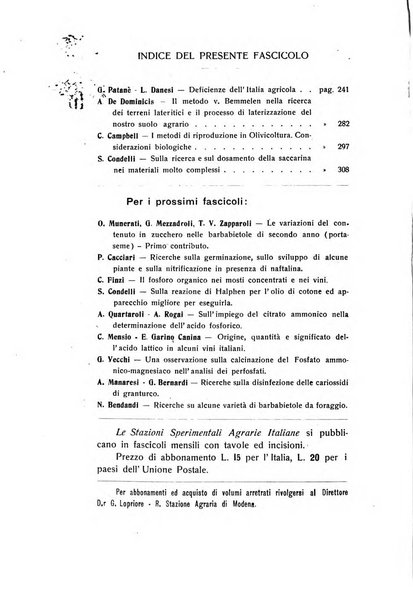 Le stazioni sperimentali agrarie italiane organo delle stazioni agrarie e dei laboratori di chimica agraria del Regno