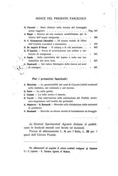 Le stazioni sperimentali agrarie italiane organo delle stazioni agrarie e dei laboratori di chimica agraria del Regno