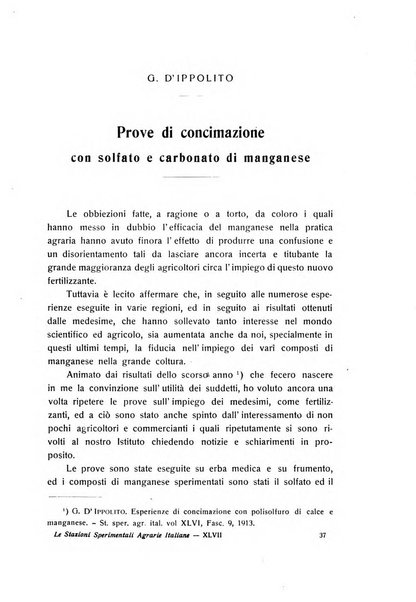 Le stazioni sperimentali agrarie italiane organo delle stazioni agrarie e dei laboratori di chimica agraria del Regno