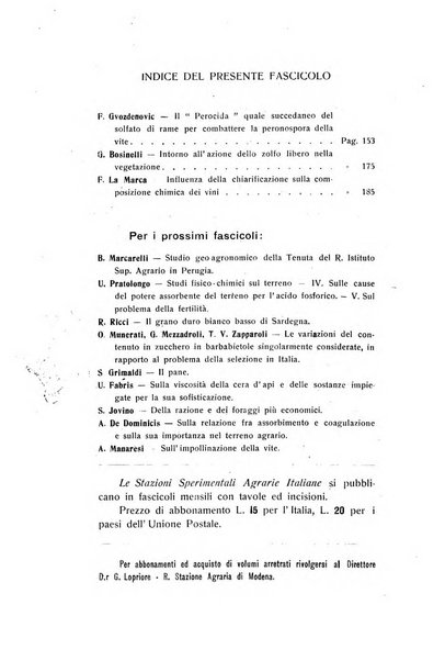 Le stazioni sperimentali agrarie italiane organo delle stazioni agrarie e dei laboratori di chimica agraria del Regno