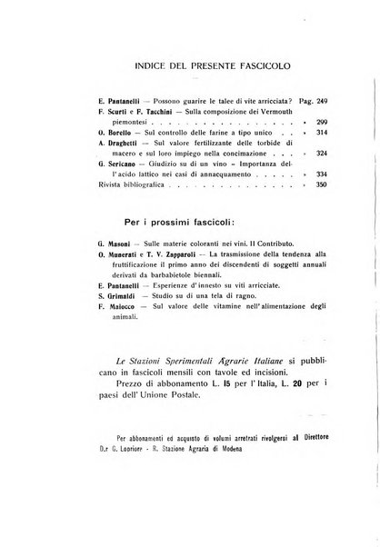 Le stazioni sperimentali agrarie italiane organo delle stazioni agrarie e dei laboratori di chimica agraria del Regno