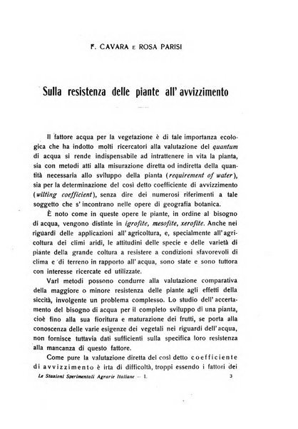 Le stazioni sperimentali agrarie italiane organo delle stazioni agrarie e dei laboratori di chimica agraria del Regno