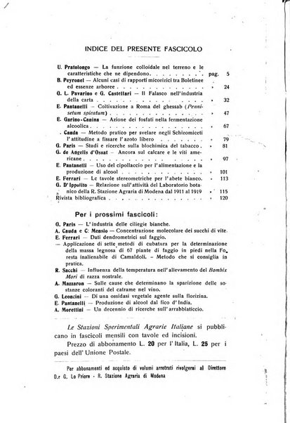 Le stazioni sperimentali agrarie italiane organo delle stazioni agrarie e dei laboratori di chimica agraria del Regno