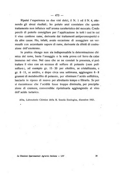 Le stazioni sperimentali agrarie italiane organo delle stazioni agrarie e dei laboratori di chimica agraria del Regno