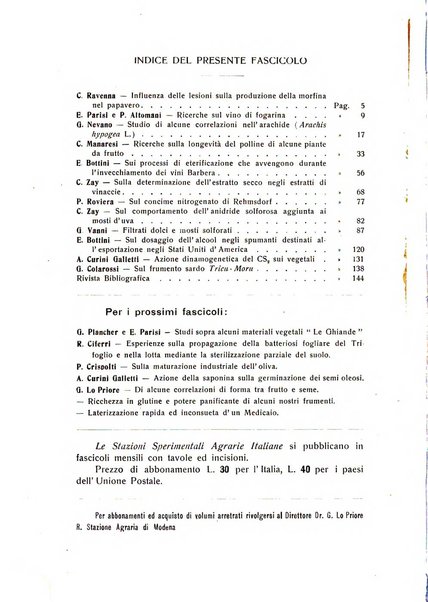 Le stazioni sperimentali agrarie italiane organo delle stazioni agrarie e dei laboratori di chimica agraria del Regno