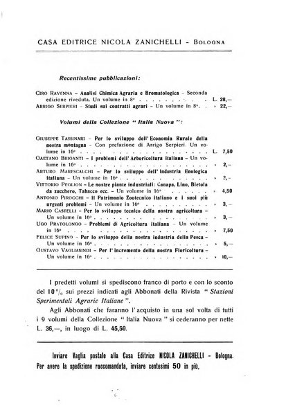 Le stazioni sperimentali agrarie italiane organo delle stazioni agrarie e dei laboratori di chimica agraria del Regno