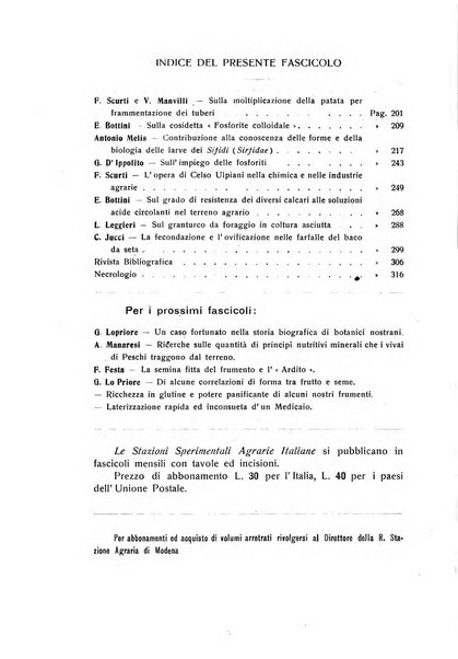 Le stazioni sperimentali agrarie italiane organo delle stazioni agrarie e dei laboratori di chimica agraria del Regno