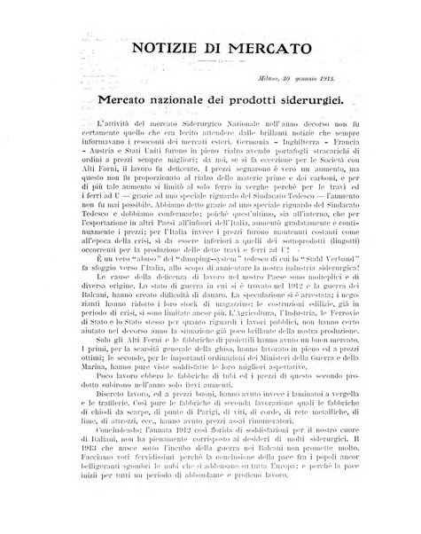 La metallurgia italiana rivista mensile