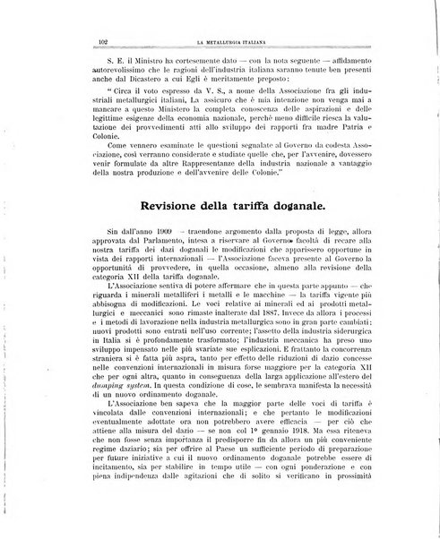 La metallurgia italiana rivista mensile