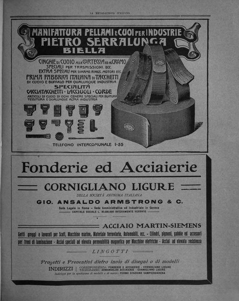 La metallurgia italiana rivista mensile