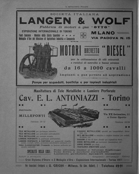 La metallurgia italiana rivista mensile