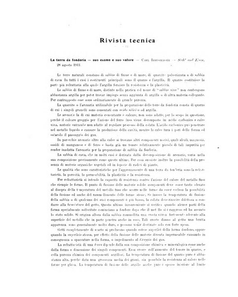 La metallurgia italiana rivista mensile