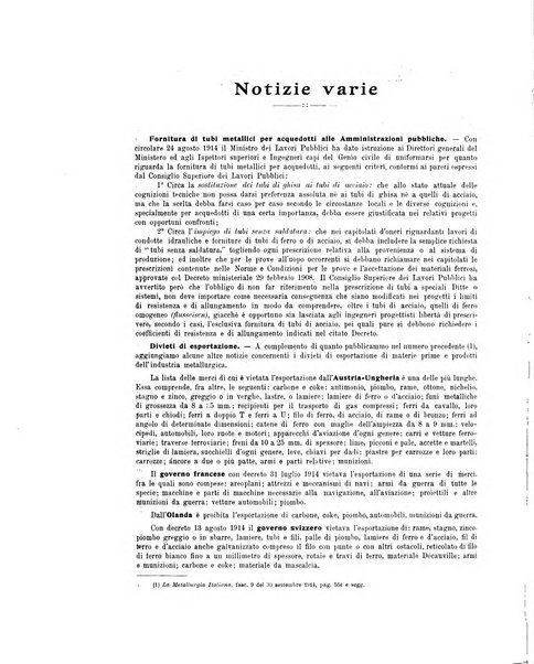 La metallurgia italiana rivista mensile