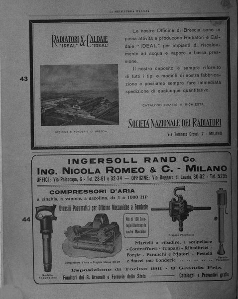 La metallurgia italiana rivista mensile