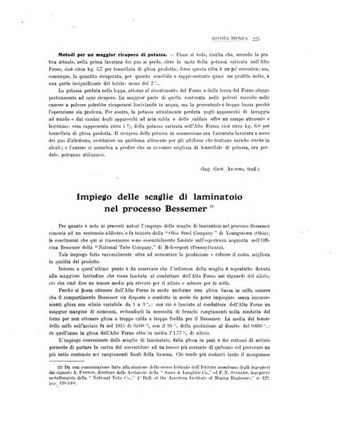 La metallurgia italiana rivista mensile