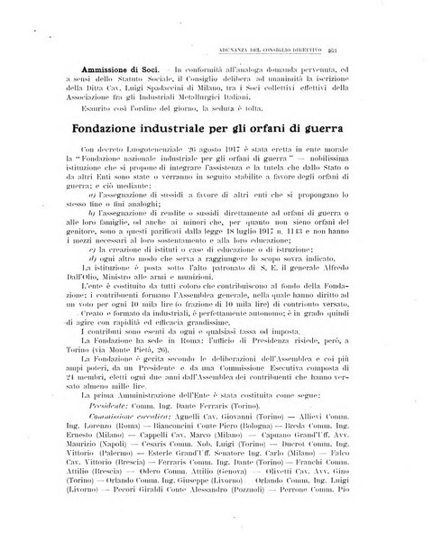 La metallurgia italiana rivista mensile