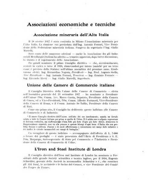 La metallurgia italiana rivista mensile