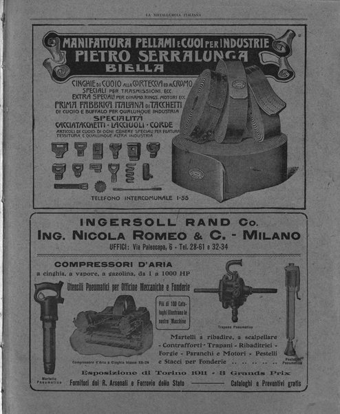 La metallurgia italiana rivista mensile