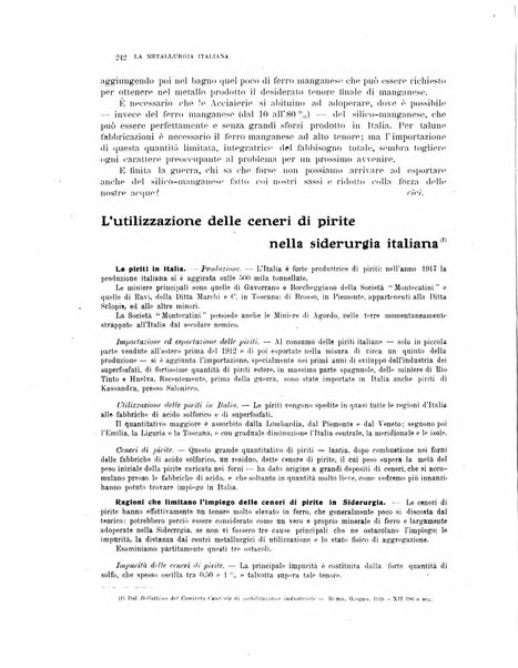 La metallurgia italiana rivista mensile