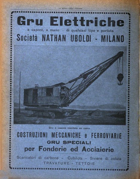 La metallurgia italiana rivista mensile