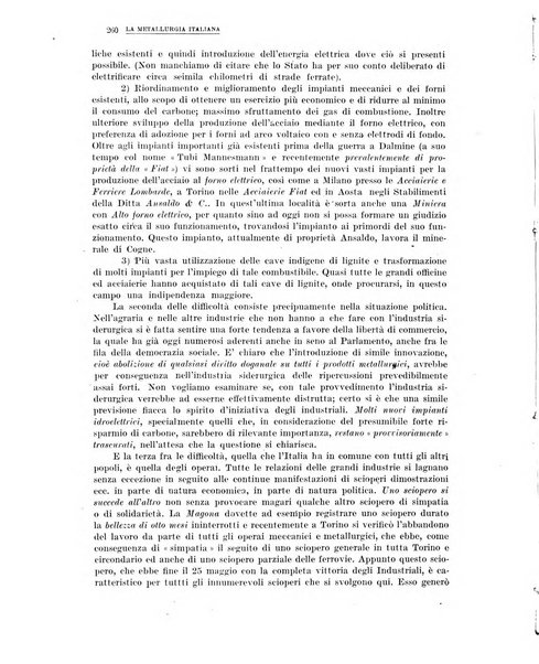 La metallurgia italiana rivista mensile