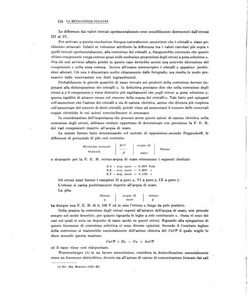 La metallurgia italiana rivista mensile