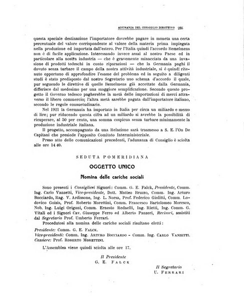 La metallurgia italiana rivista mensile