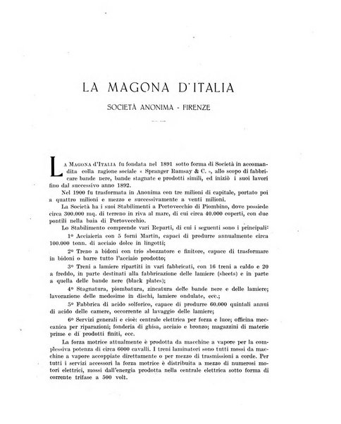 La metallurgia italiana rivista mensile