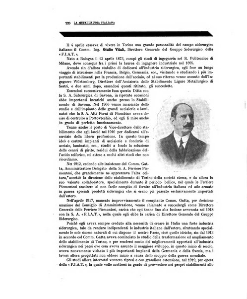 La metallurgia italiana rivista mensile