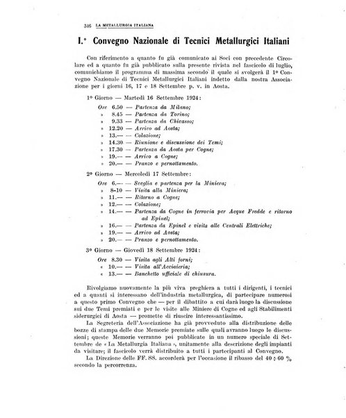 La metallurgia italiana rivista mensile