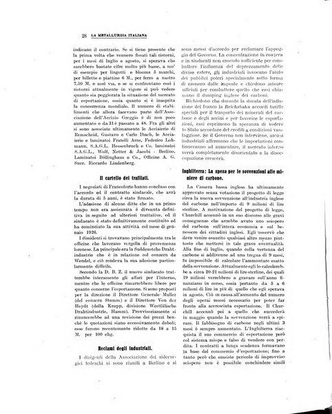 La metallurgia italiana rivista mensile