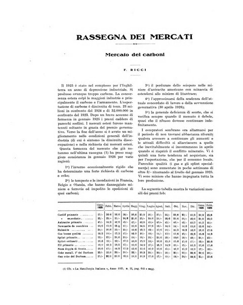 La metallurgia italiana rivista mensile