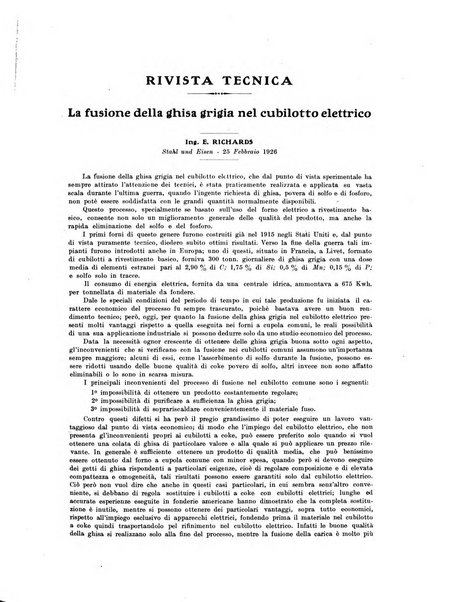 La metallurgia italiana rivista mensile