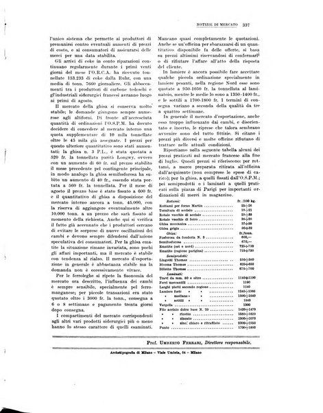 La metallurgia italiana rivista mensile