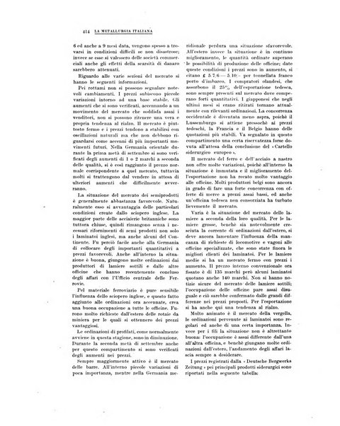 La metallurgia italiana rivista mensile