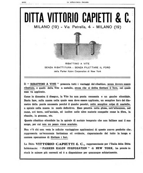 La metallurgia italiana rivista mensile