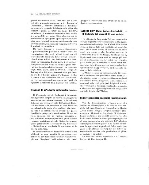 La metallurgia italiana rivista mensile