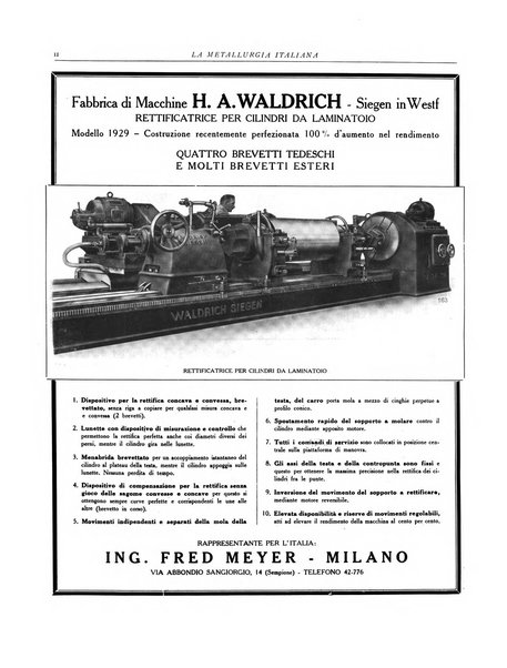 La metallurgia italiana rivista mensile