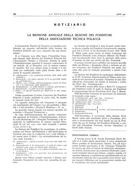 La metallurgia italiana rivista mensile