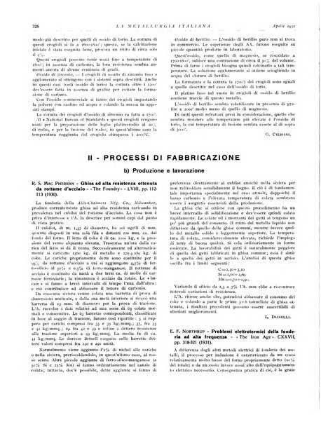 La metallurgia italiana rivista mensile